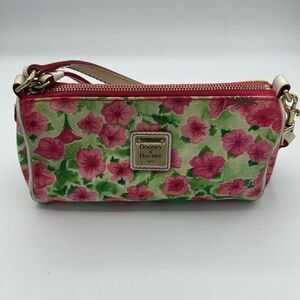 Dooney & Bourke Pink and Green Floral Wristlet